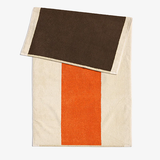 BEACH TOWEL │ ORANGE & BROWN