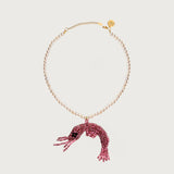 PRAWN PEARL NECKLACE │ PINK