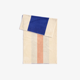 BATH TOWEL │ ROYAL BLUE & PEACH