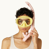 ARIEL SNORKELING SET │ ADULT (+14Y) │ CITRON & FRENCH ROSE