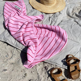 NARAM BATH TOWEL │ PINK & RED