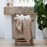 NARAM LARGE BATH SHEET │ CREME & INK