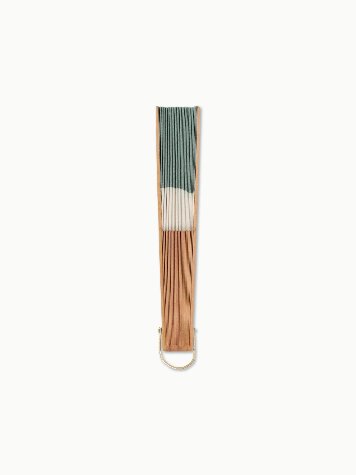 PEARWOOD AND COTTON FAN │ OXFORD GREEN