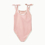 CONTRAST TRIM SWIMSUIT │ FRENCH ROSE