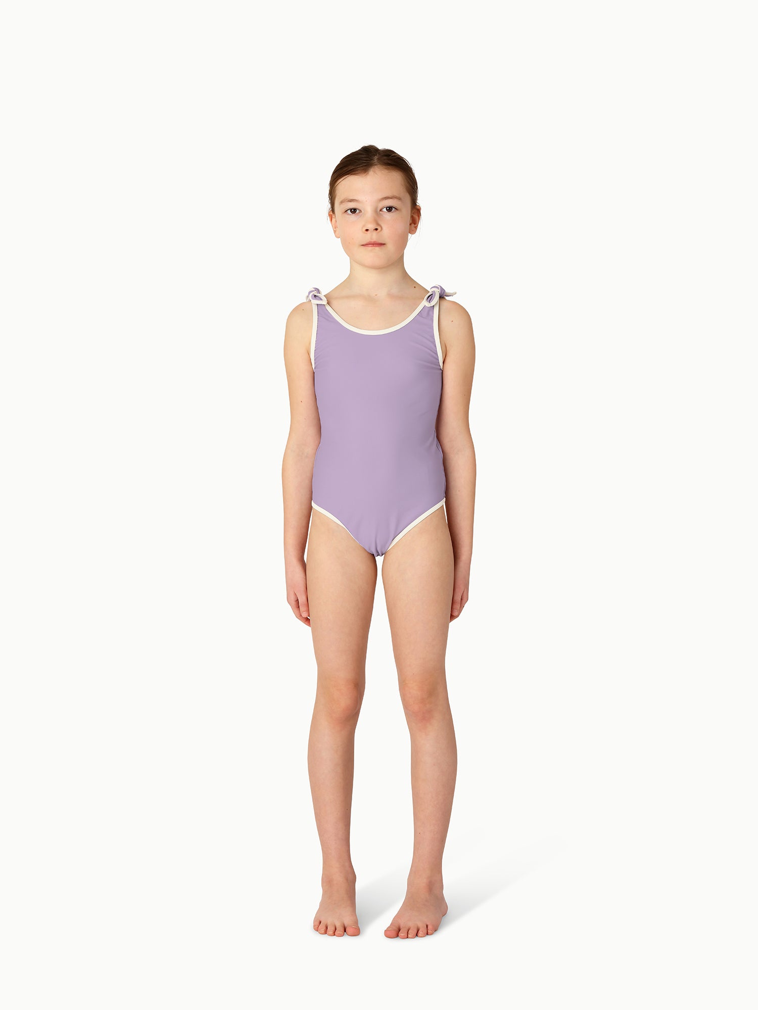 CONTRAST TRIM SWIMSUIT │ VIOLET