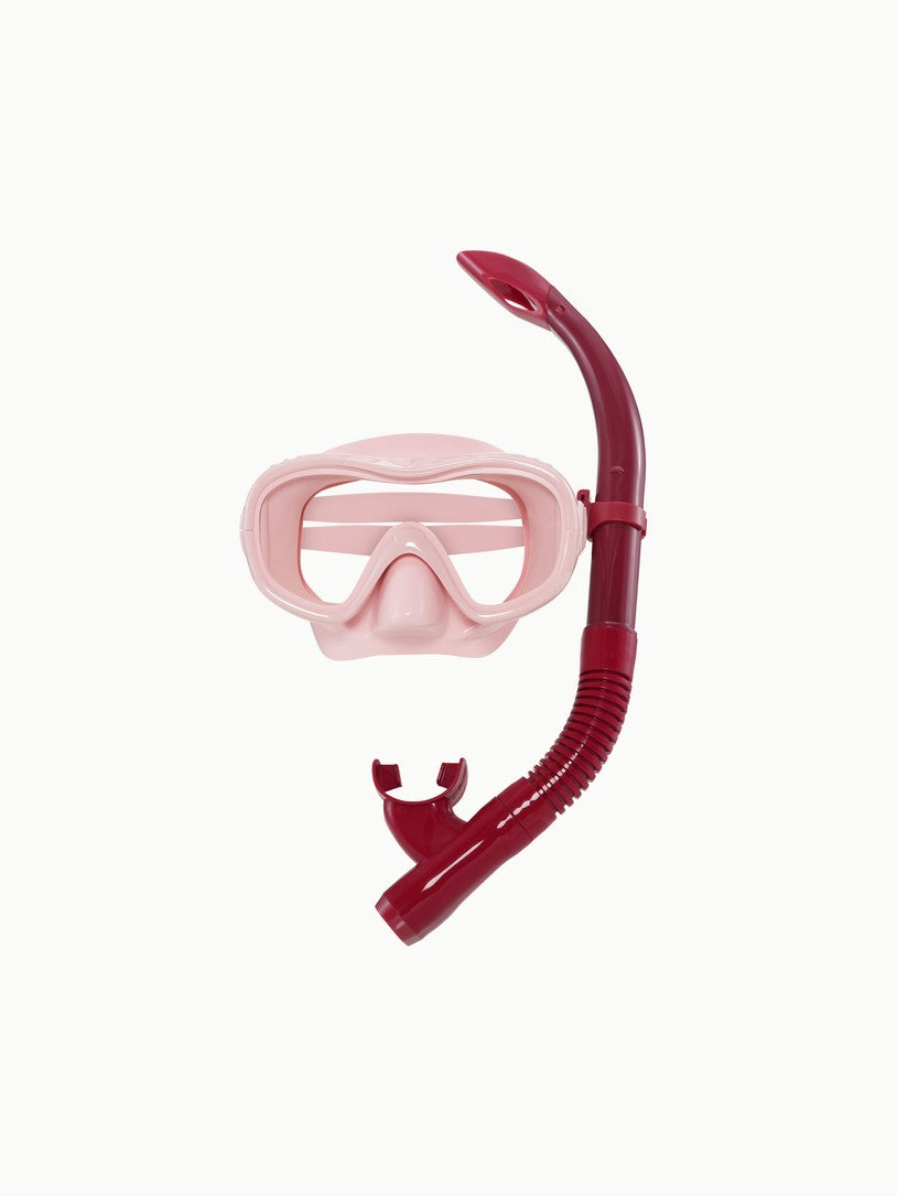 ADULT SNORKEL SET +14Y │ FRENCH ROSE & RUBY RED