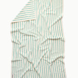 NARAM LARGE BATH SHEET │ PURE WHITE & GRASS
