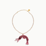 PRAWN PEARL NECKLACE │ PINK