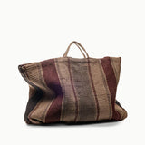 XL JUTE BAG │ BROWN STRIPE