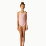 CONTRAST TRIM SWIMSUIT │ FRENCH ROSE