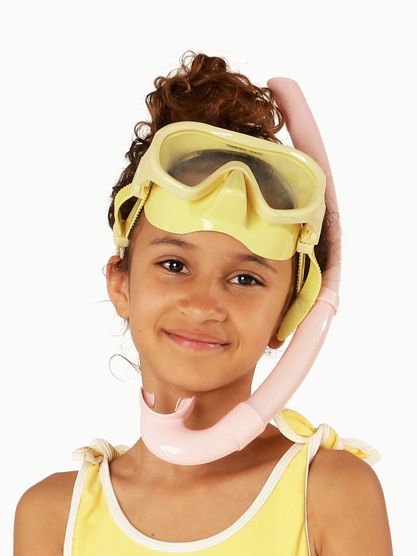 KIDS SNORKEL SET +6Y │ CITRON & FRENCH ROSE