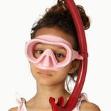 KIDS SNORKEL SET +6Y │ FRENCH ROSE & RUBY RED