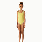 CONTRAST TRIM SWIMSUIT │ CITRON