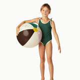 CONTRAST TRIM SWIMSUIT │ OXFORD GREEN
