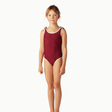 CONTRAST TRIM SWIMSUIT │ RUBY RED