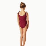 CONTRAST TRIM SWIMSUIT │ RUBY RED