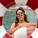SWIM GOGGLES - DARK ROSE