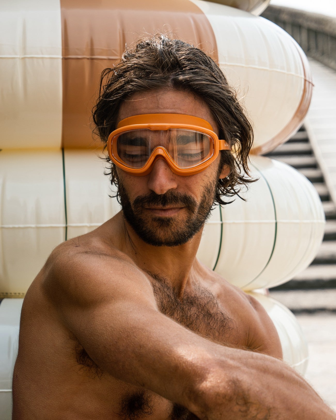 orange swim goggles SWIM GOGGLES │ TANGERINE – Petites Pommes Classic Floats