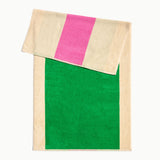 BATH TOWEL │ PINK & GREEN