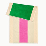 BATH TOWEL │ PINK & GREEN