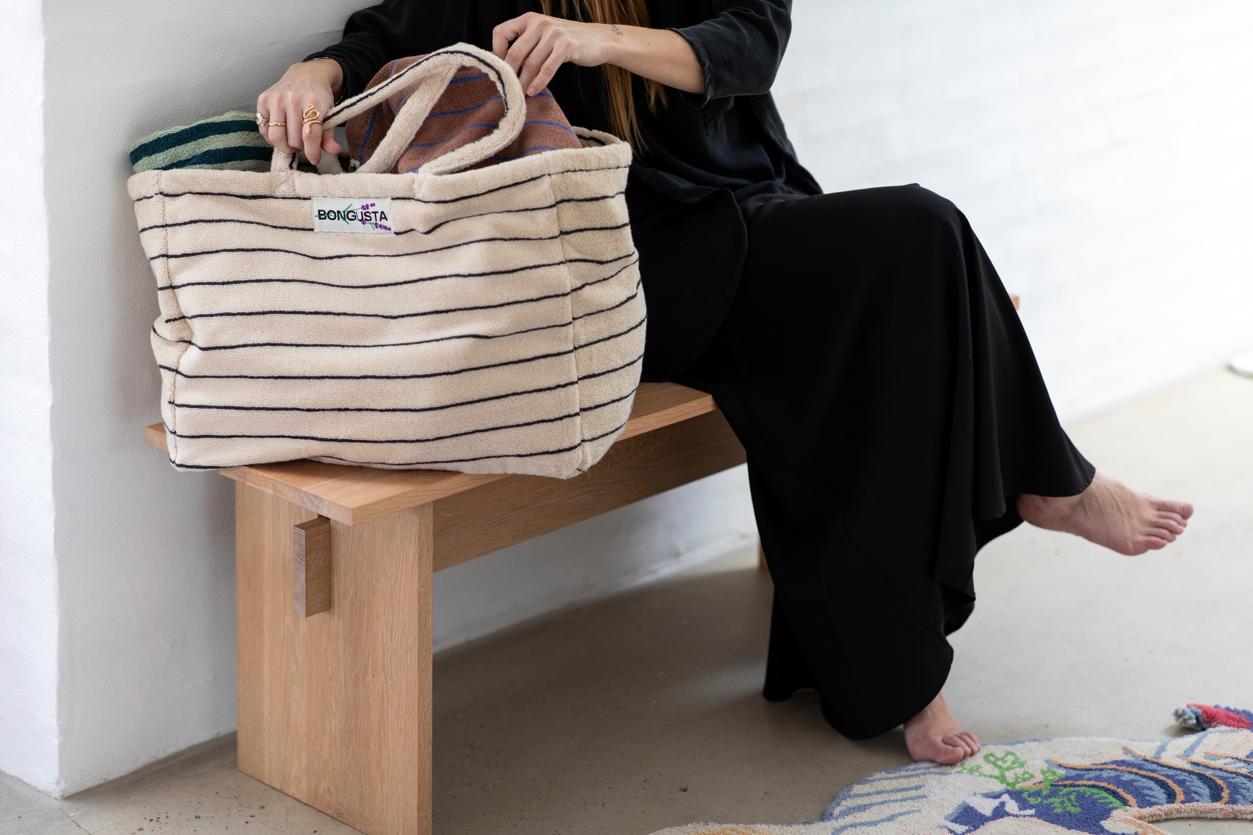 NARAM WEEKEND BAG │ CREME & INK