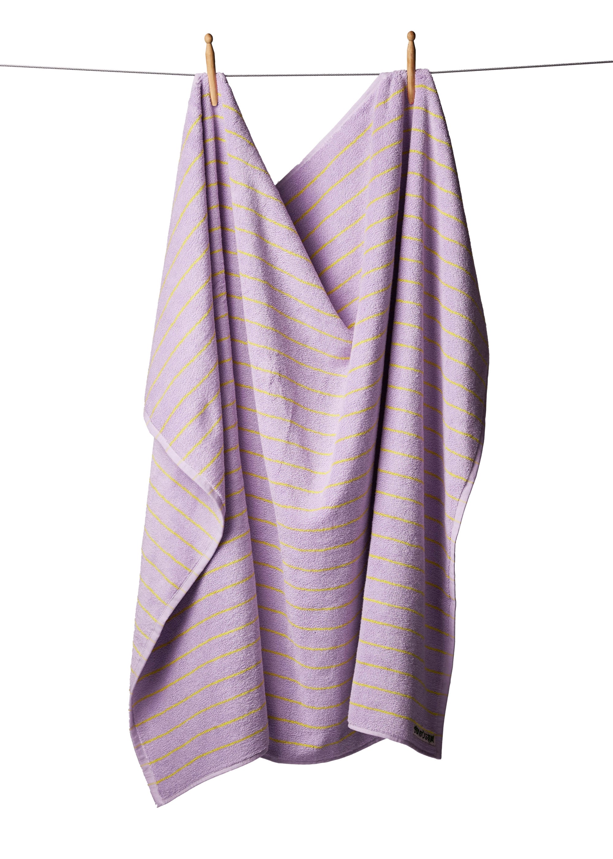 NARAM LARGE BATH SHEET │ LILAC & NEON