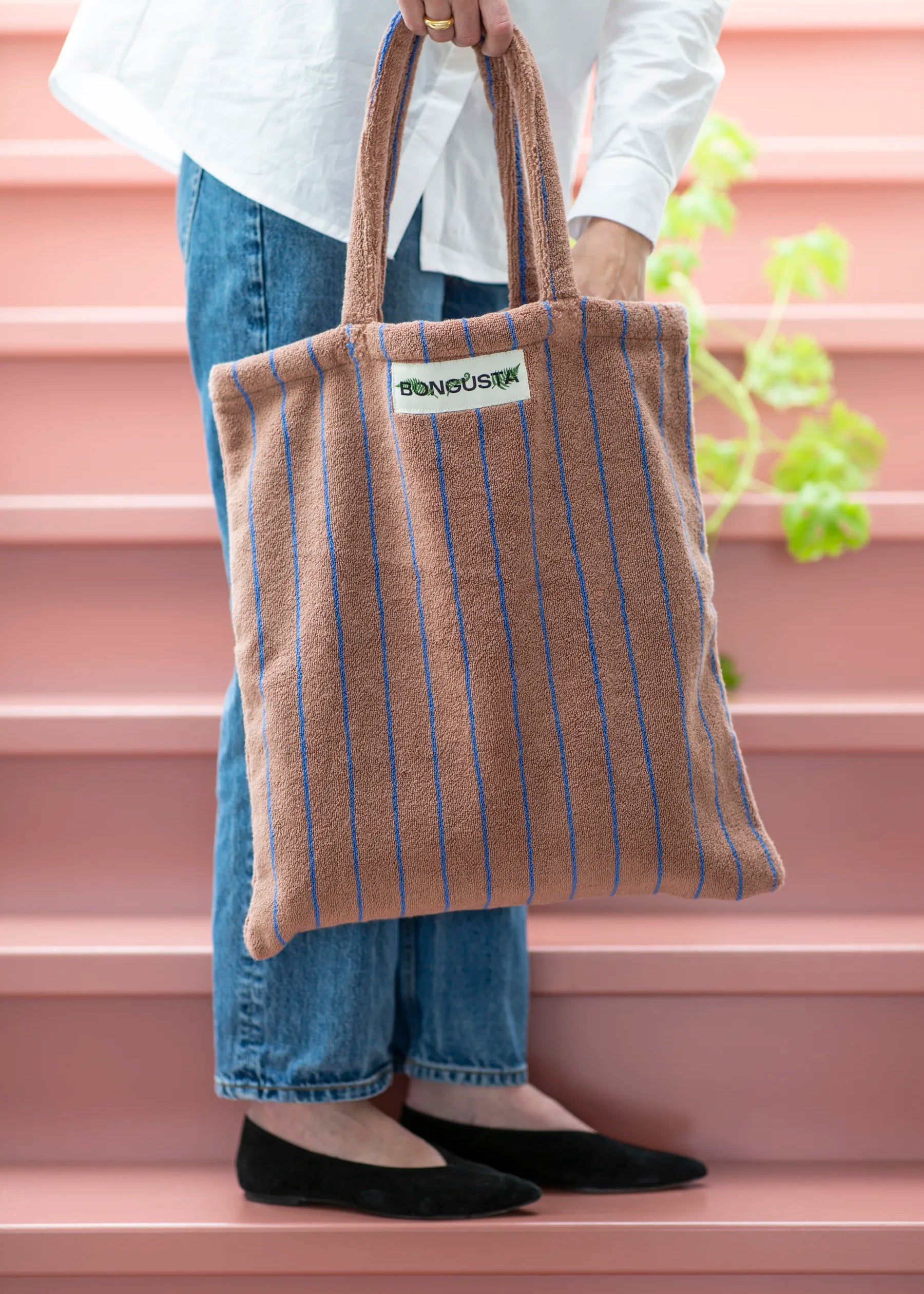 NARAM TOTE │ CAMEL & MARINE